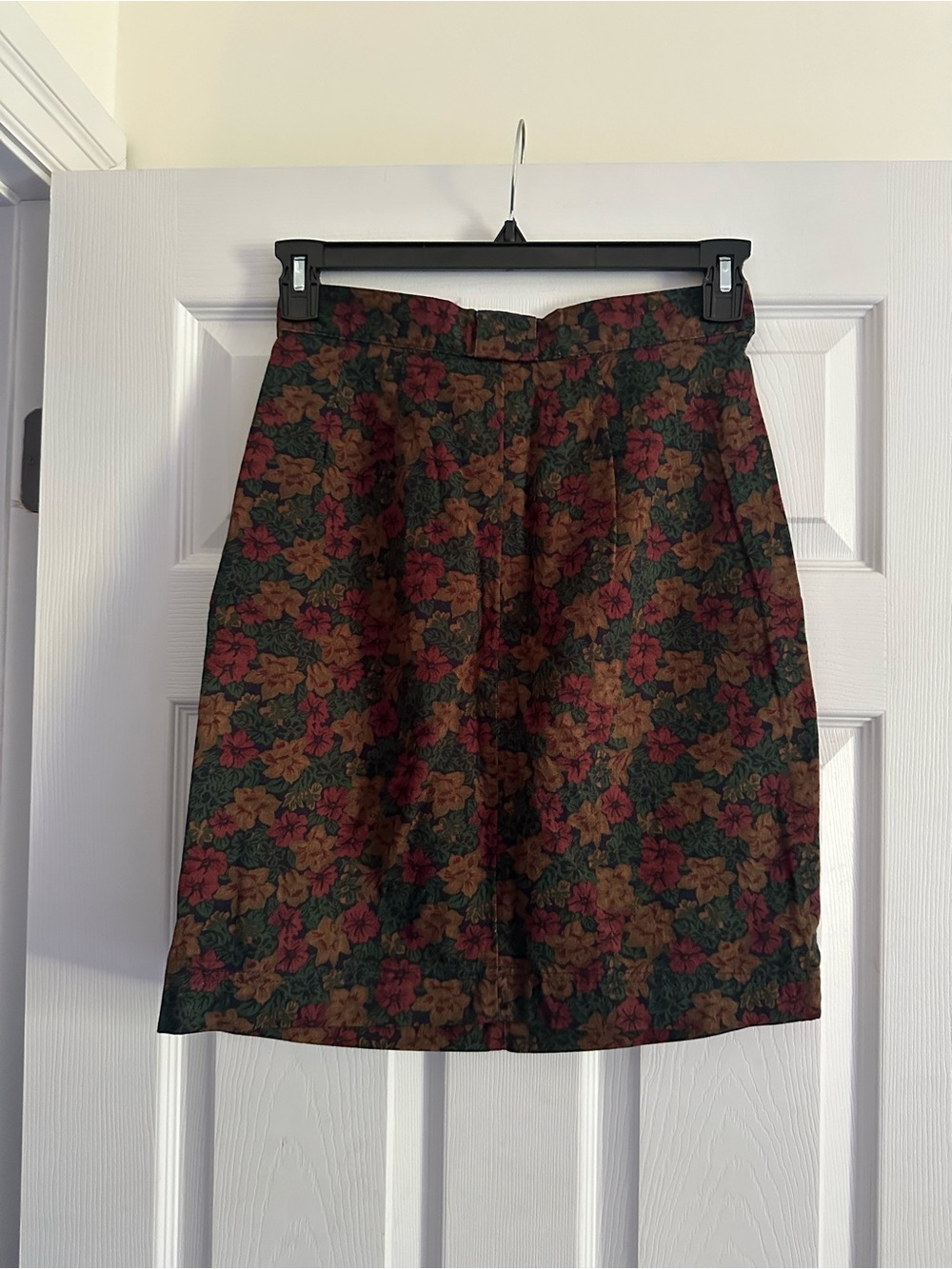 Size‎ M (11) Vintage Floral Cotton Pleated A-Line Skirt Cottagecore 90s - Picture 4 of 6